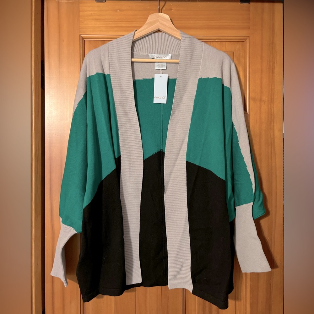 Colorblock Cardigan NWT